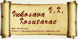 Vukosava Košutarac vizit kartica